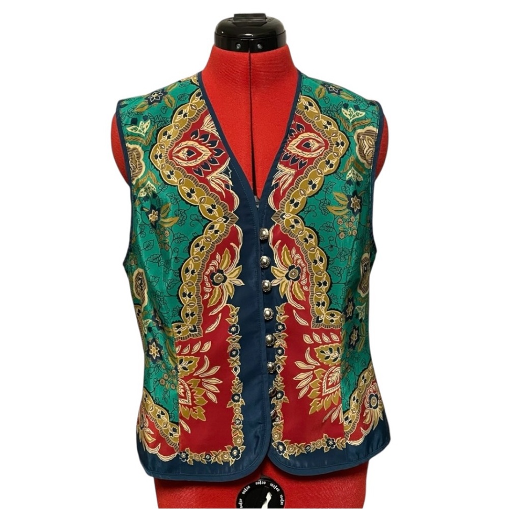 Vintage Howard Wolf Colorful Vest Size 12
